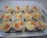 Foto langkah ke 2 dari resep Puding Cocktail Lapis Coklat.