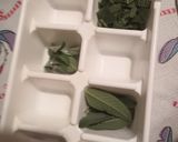 A picture of step 2 of Sage in Olive Oil.