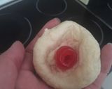 Foto del paso 6 de la receta: Knedlik de fresa (bollitos checos de requesón)