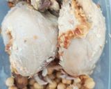 A picture of step 1 of Chicken, Chickpeas in refreshing coriander yogurt sauce.