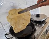 A picture of step 8 of Sarevda papdi.