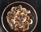 A picture of step 2 of Cheeseburger with Mushrooms and Bacon.