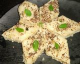 A picture of step 8 of Rava khaman dhokla.