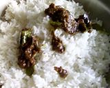 A picture of step 7 of Variety rice with potato fries(lemon, tamarind and curd rice).