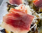 Foto del paso 4 de la receta Alcachofas con Brie, Sobrasada, Jamón Ibérico y Parmesano