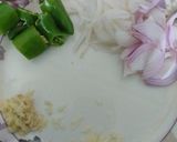 A picture of step 2 of Afghani pulao.