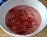 Une image de l'étape 1 de Gâteau pistache fraise.