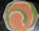A picture of step 6 of Tricolour lachha paratha.