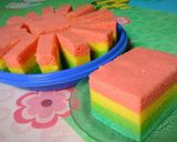 Foto langkah ke 12 dari resep 🌈Rainbow Cake Kukus/Bolu Kukus Pelangi🌈.