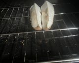 A picture of step 1 of Roasted Ji (yam) and sauce.