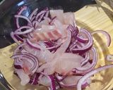 A picture of step 1 of Easy ceviche for beginners.