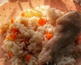 Foto langkah ke 5 dari resep Nasi Ayam Rice Cooker (MPASI 1+).