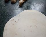 A picture of step 2 of KARELA NIMKI /CHAMPAKALI NIMKI.