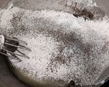 A picture of step 5 of Eggless Chocolate cake with multi grain flour.