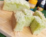 Foto langkah ke 8 dari resep Bolu Pandan Keju Dua Telur Oven Tangkring.