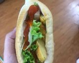 Hình bước làm 3 của món Bánh mì kẹp ăn đêm😂