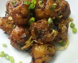 A picture of step 8 of Poha dry manchurian.