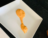 Foto del paso 6 de la receta: Pastel templado de patata y bacalao, con crema suave de tomate