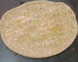 A picture of step 5 of Punjabi paratha thali(radish layered paratha, Yoghurt lassi).