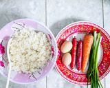Hình bước làm 1 của món Cơm chiên trứng
