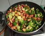 A picture of step 10 of Dry Mixed Vegetable.