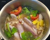 Hình bước làm 2 của món Canh Mực Nấu Thơm Cà