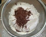 A picture of step 2 of Red velvet choco chips cookies.