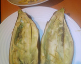 Foto del paso 2 de la receta: Berenjenas rellenas de atún en microondas