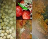 A picture of step 1 of Chole Bhature.