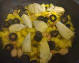 Foto del paso 5 de la receta: Mix de pasta con salteado de mango, alcachofas, almendras, aceitunas y anís