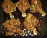 A picture of step 5 of Spicy Drumstick chops.