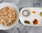A picture of step 1 of KFC Chicken Popcorn| Chicken Pops|Chicken Bites.