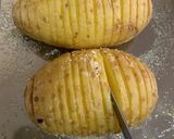 A picture of step 4 of Hassleback Potato.