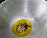 A picture of step 2 of Sajna Phalli/Drumsticks Light Subji.