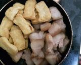 Hình bước làm 3 của món Chuối om ốc, đậu