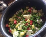 A picture of step 1 of Pav bhaji.