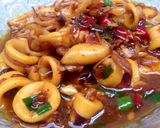 Foto langkah ke 6 dari resep Cumi Saus Tiram.