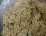 A picture of step 1 of Rajsthani makai dhokla.