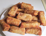 A picture of step 10 of Beef spring rolls.