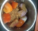 A picture of step 1 of Kasundi Rahu Fish Curry.