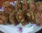 Foto langkah ke 4 dari resep Tahu isi sosis sayur pedas (Camilan untuk keluarga).