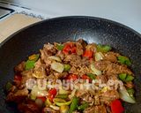 Foto langkah ke 4 dari resep 014. Sapi Lada Hitam.