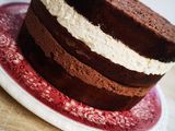 Tort cu ganache de ciocolată și crema de mascarpone cu ciocolată