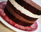 Pas rețetă Tort cu ganache de ciocolată și crema de mascarpone cu ciocolată 7 fotografie