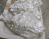 A picture of step 3 of Green masala stuffed fish pomfret.