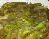 A picture of step 4 of Steak Fajitas with Queso Cheese Sauce.