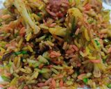 A picture of step 5 of Kadhai veg biryani.