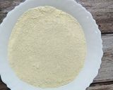 A picture of step 1 of Kaju katli.