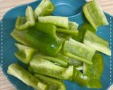 氣炸青椒的食譜步驟1照片