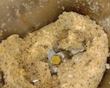 A picture of step 1 of Bread Ladoo.